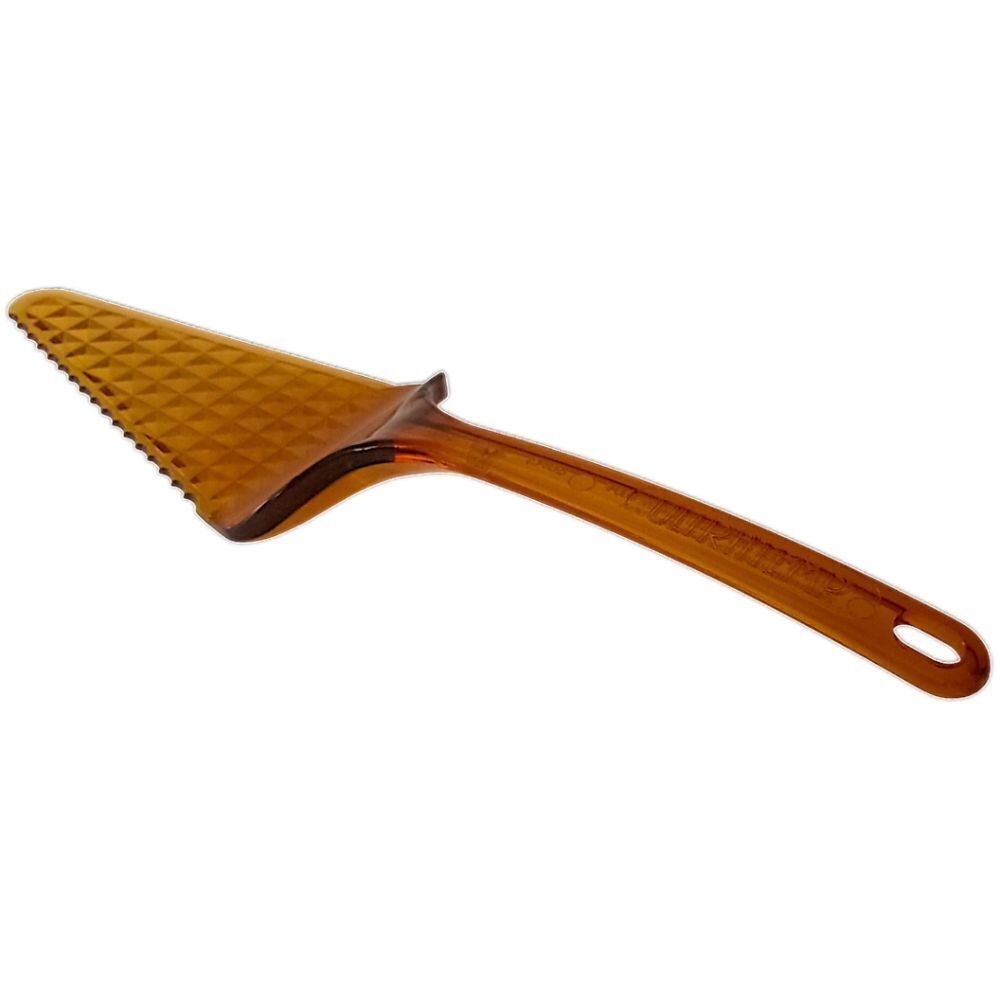 Ultratemp Pie Server Serrated Cake Vintage Translucent Amber Robinson USA‎ Made.